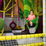 Children enjoying the play zone at The Jelly Lounge soft play Windsor, surrounded by colorful and safe equipment.